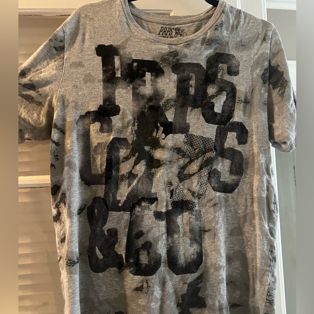 PRPS men’s grey and black t-shirt
